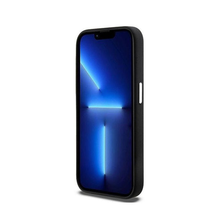 DKNY skystas silikonas Minimalus metalinis logotipas MagSafe dėklas iPhone 14 Pro“ – juodas