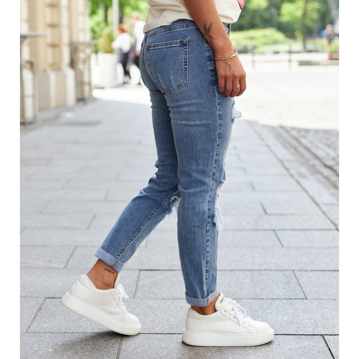 Mom fit“ džinsai su Forconese“ įplėšomis
