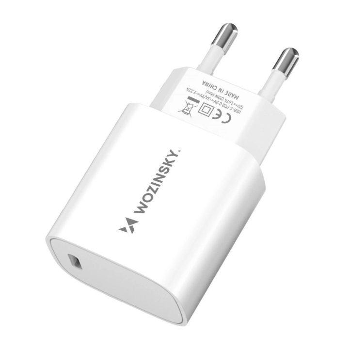 20W USB-C tinklinis įkroviklis – baltas