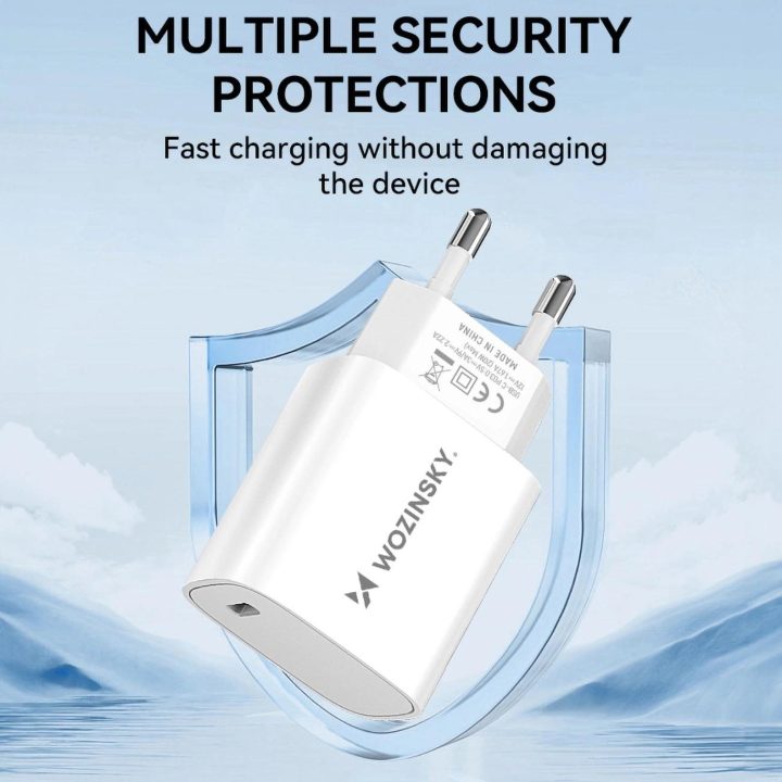 20W USB-C tinklinis įkroviklis – baltas