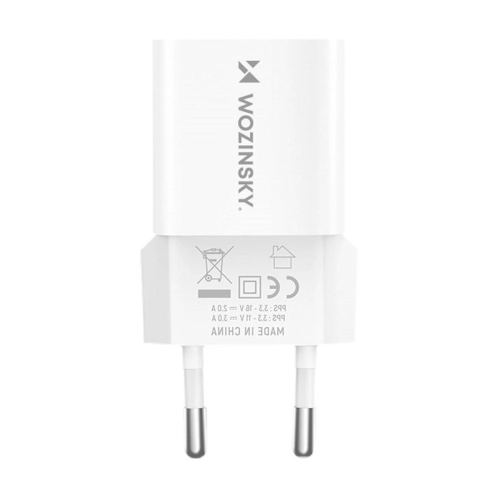 WWCEAC GaN USB C 33 W sieninis įkroviklis – baltas