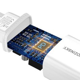 tinklo įkroviklis USB C 20 W – baltas