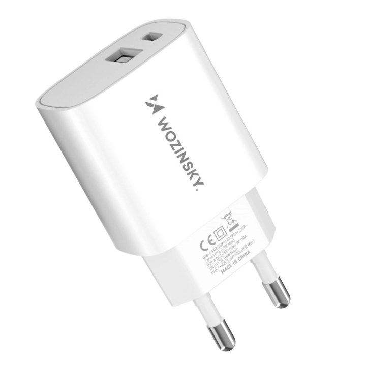 tinklo įkroviklis USB C 20 W – baltas