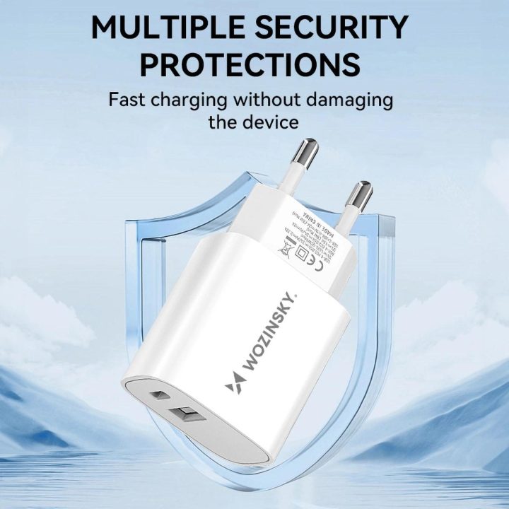 tinklo įkroviklis USB C 20 W – baltas