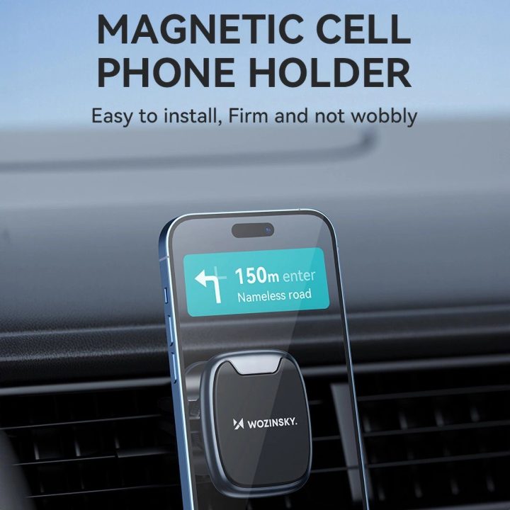 magnetinis telefono laikiklis automobilio oro angai - juoda