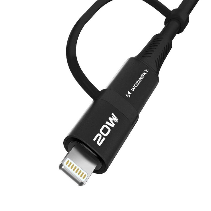 4in1 kabelis 2x USB A 1x Lightning 60W 1 m - juodas
