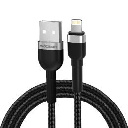 USB-A / Lightning“ 2,4 A kabelis 1 m - juodas