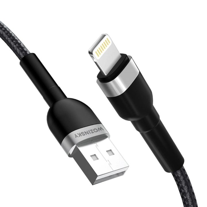 USB-A / Lightning“ 2,4 A laidas 2 m – juoda