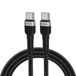 USB C PD 65W laidas 1 m - juodas