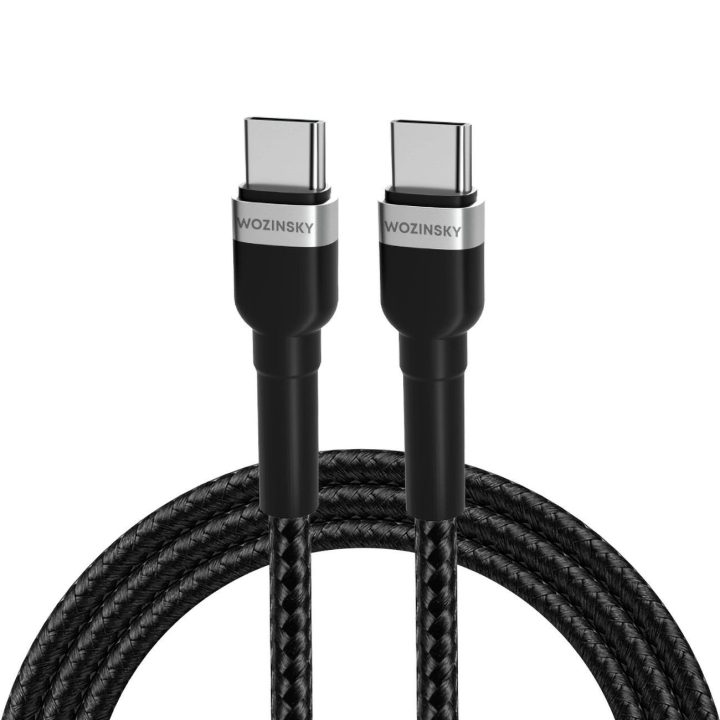 USB C PD 65W laidas 1 m - juodas