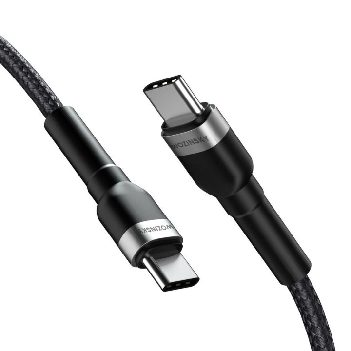 USB C PD 65W laidas 1 m - juodas