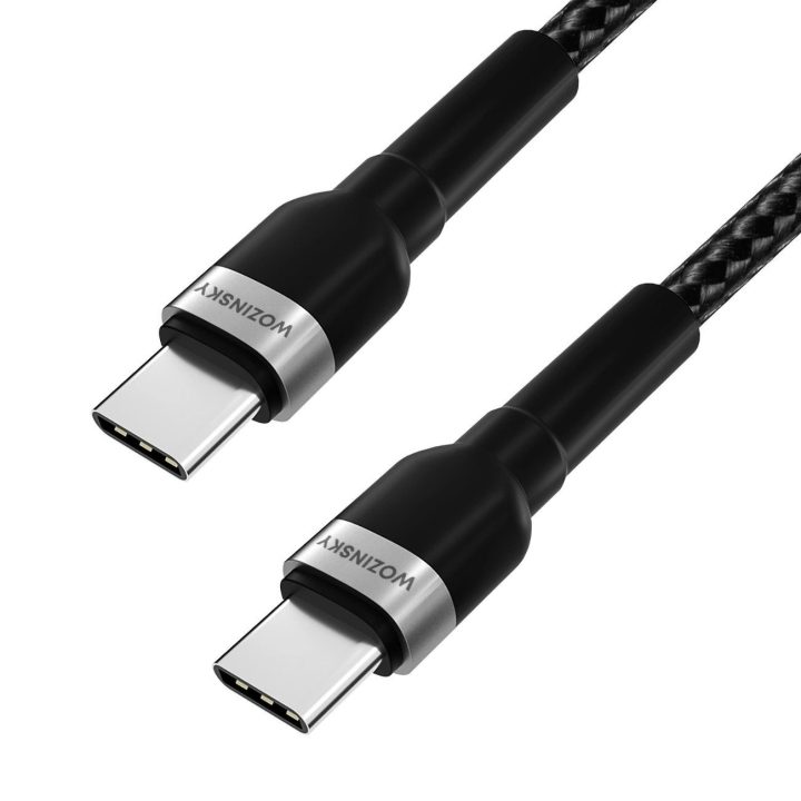 USB C PD 65W laidas 1 m - juodas