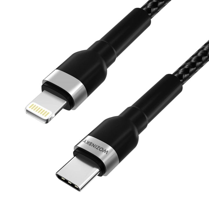 USB-C PD 30W kabelis 2 m - juodos spalvos