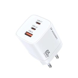 65W USB C GaN sieninis įkroviklis - baltas