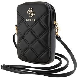 Guess Zip Quilted 4G rankinė - juoda