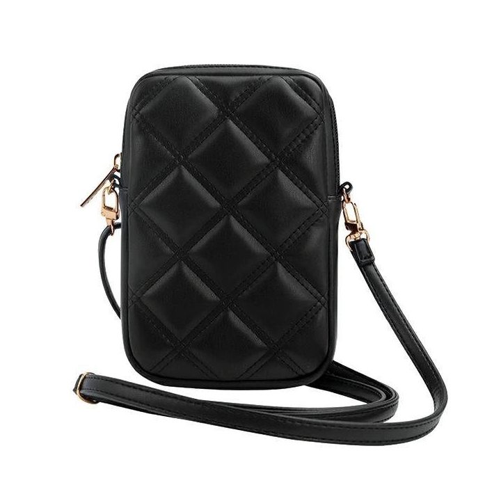 Guess Zip Quilted 4G rankinė - juoda