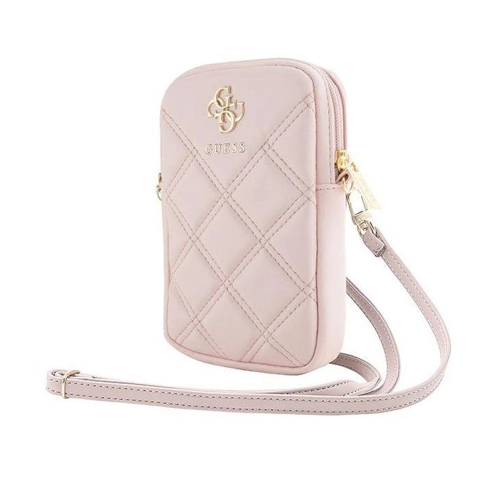 Guess Zip Quilted 4G rankinė - rožinė