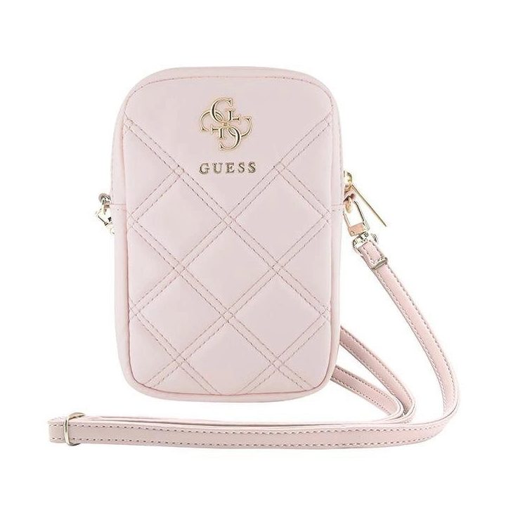 Guess Zip Quilted 4G rankinė - rožinė
