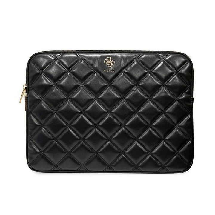 Guess Quilted 4G 14 nešiojamojo kompiuterio dėklas - juodas
