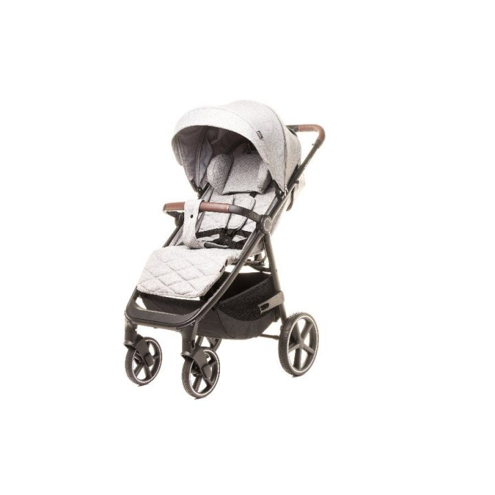 Vaikiškas vežimėlis STINGER PRO MELANGE LIGHT GREY