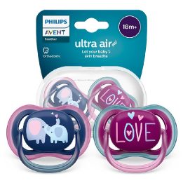 SCF349/22 Ultra Air Žindukas 18 mėn.+ dramblys/meilė