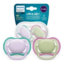 SCF085/24 Ultra Air čiulptukas 0–6 mėn., violetinė/žalia