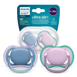 SCF085/34 Ultra Air čiulptukas 6-18 mėn. mėlynas/violetinis