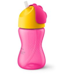 SCF798/02 Gertuvė su šiaudeliu 300 ml skirta mergaitėms