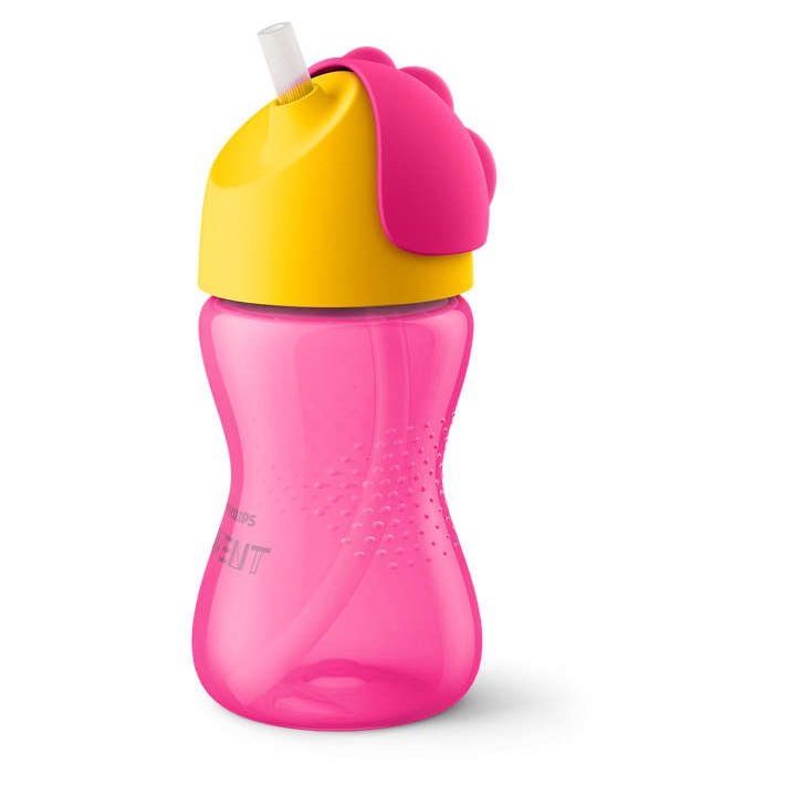 SCF798/02 Gertuvė su šiaudeliu 300 ml skirta mergaitėms