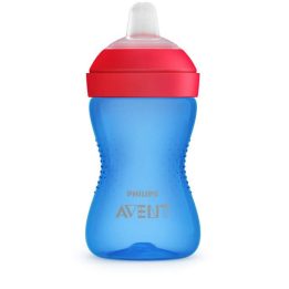 SCF802/01 Minkštas puodelis su kandikams atspariu snapeliu, 300 ml, 9 mėn. ir vyresniems kūdikiams