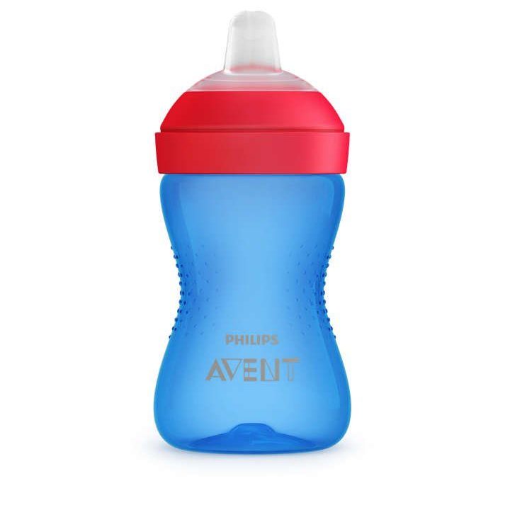 SCF802/01 Minkštas puodelis su kandikams atspariu snapeliu, 300 ml, 9 mėn. ir vyresniems kūdikiams