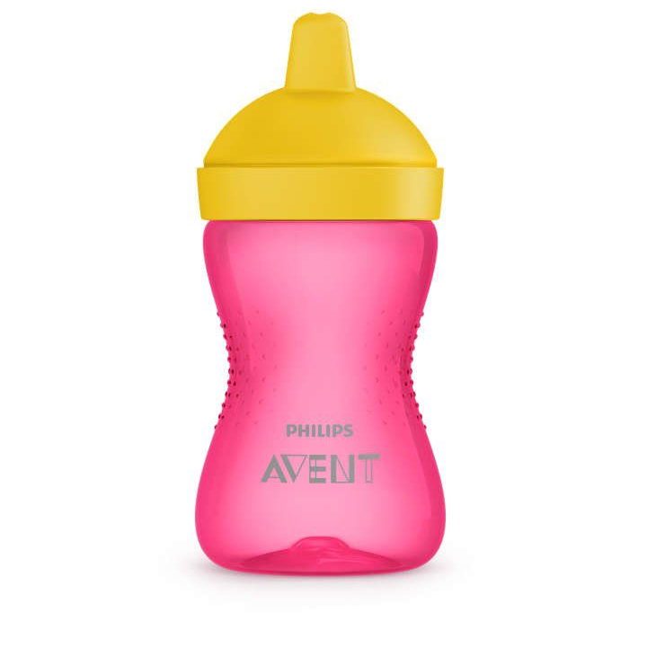 SCF804/04 Tvirtas puodelis su kandikams atspariu antgaliu 300 ml 18+ rožinis