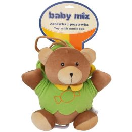 KŪDIKIŲ GROTUVĖ TK/P/1034-0700 Pliušinis besiūbuojantis lokiukas žaliame švarke 46552