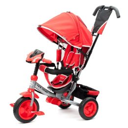 Lux Trike“ – raudonas triratis dviratukas su LED žibintais