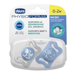 00075126210000 Žindukas MICRO mėlynas sil 0-2 mėn 2 vnt