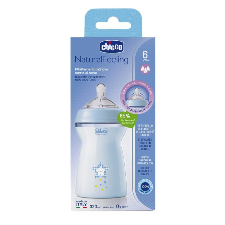 00081335200000 NF plastmasinis buteliukas 6 mėn. + 330 ml berniukams