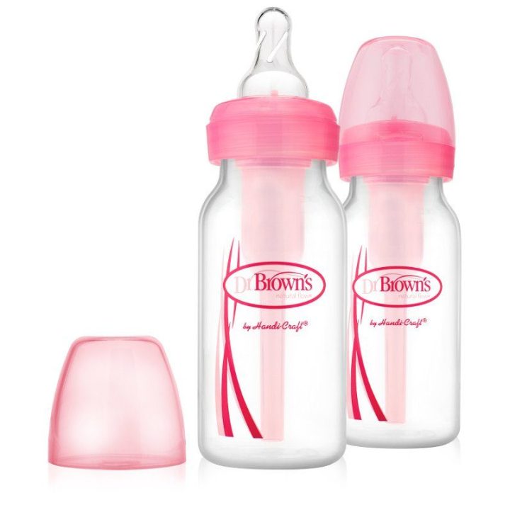 Dr. Browns SB42305 120 ml standartinis buteliukas OPTIONS 2 vnt. rausvos spalvos