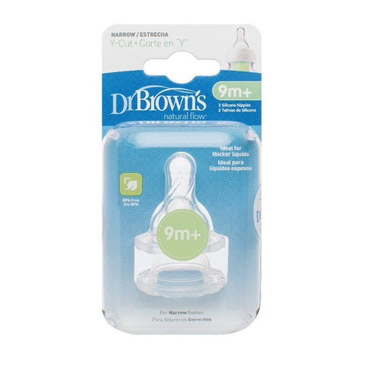 Dr.Browns 312 Silikono žindukas standartiniam buteliukui 2 lygis 2 vnt.