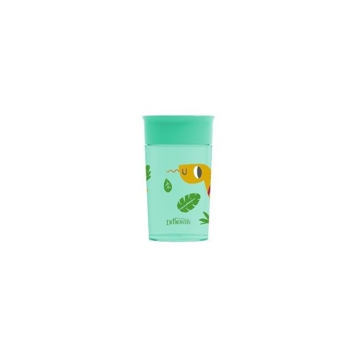 Dr.Browns TC01095 puodelis Kubek 360 gėrimas iš stiklinės 300 ml žalias