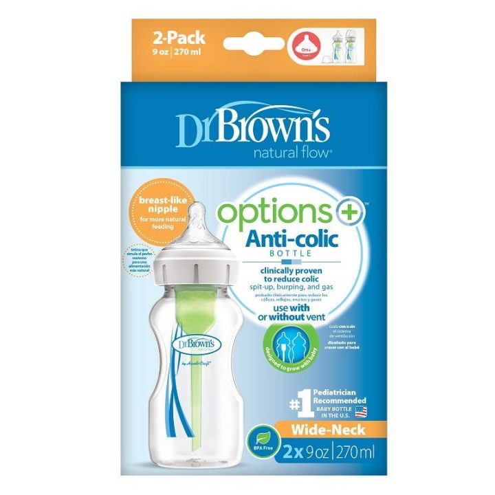 Dr.Browns WB92600 Butelis su WB92600 NATA 270 ml PP OPTIONS PLUS 2 PAK