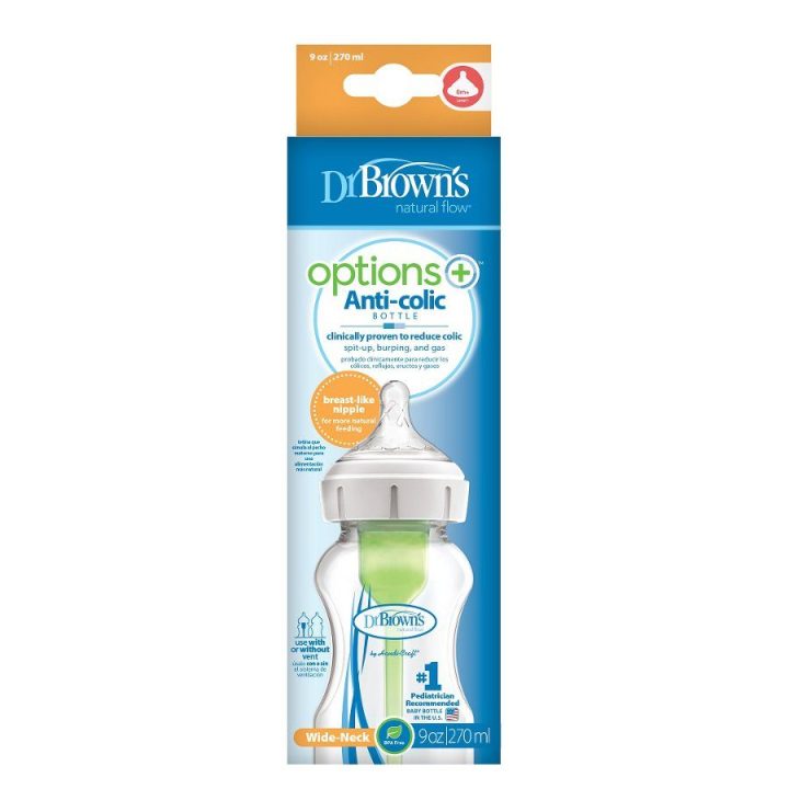 Dr. Browns WB91600 butelis su plačiu kaklu, 270 ml PP OPTIONS PLUS
