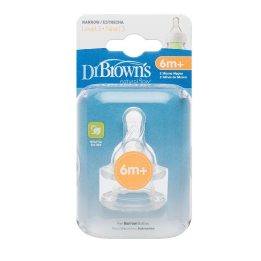 Dr.Browns 332 Silikoninė čiulptukas standartiniams buteliukams 3 lygis 2 vnt.