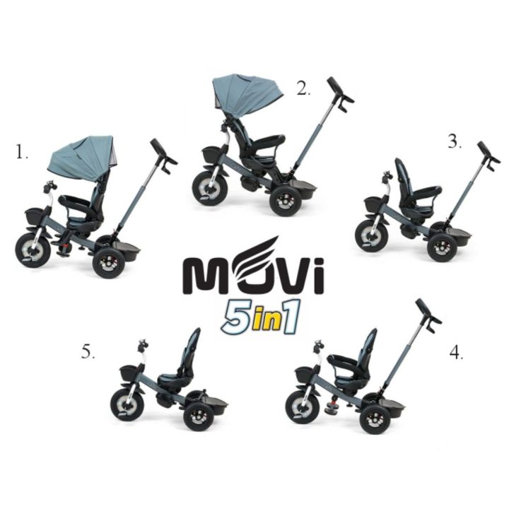 MOVI triratis dviratukas sukurtas galvojant apie mažylių patogumą ir saugumą