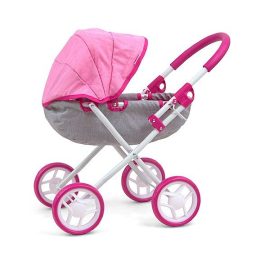 Lėlių vežimėlis Dori Prestige Pink