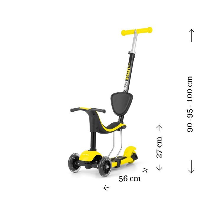 Paspirtukas SCOOTER Little Star geltonas