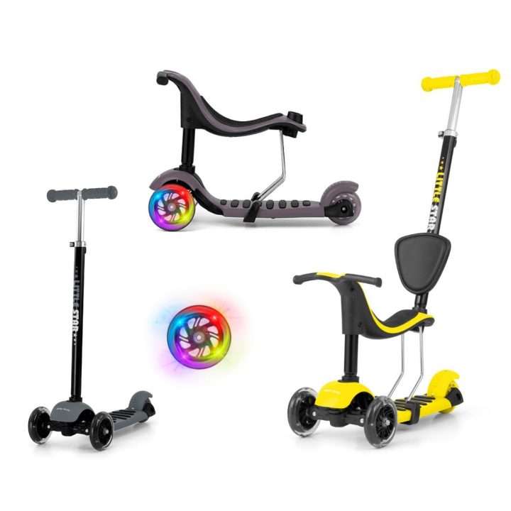 Paspirtukas SCOOTER Little Star geltonas