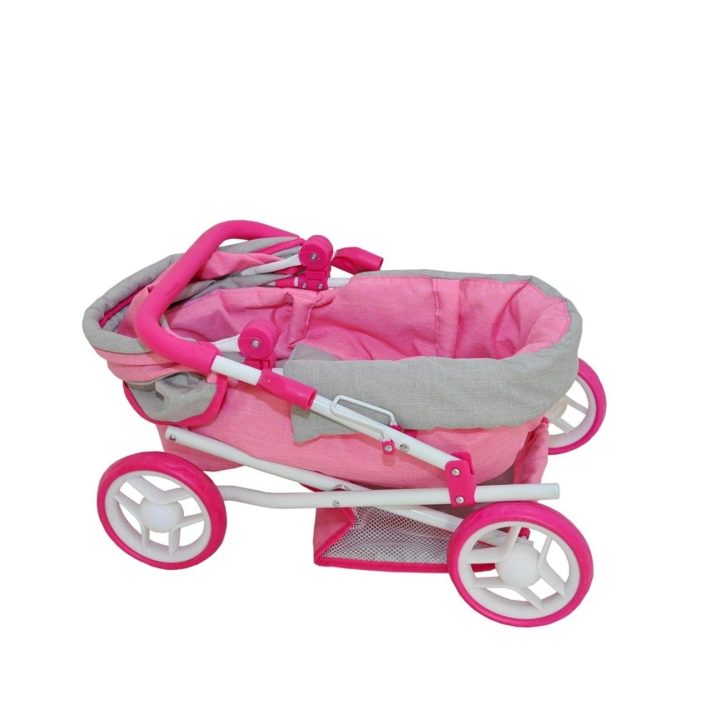 Lėlių vežimėlis Alice Prestige Pink“