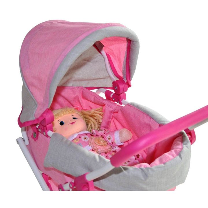 Lėlių vežimėlis Alice Prestige Pink“