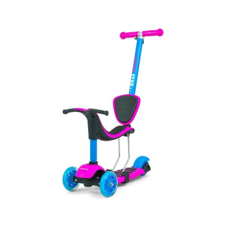 Elektrinis paspirtukas SCOOTER Little Star Rožinė-Mėlynas