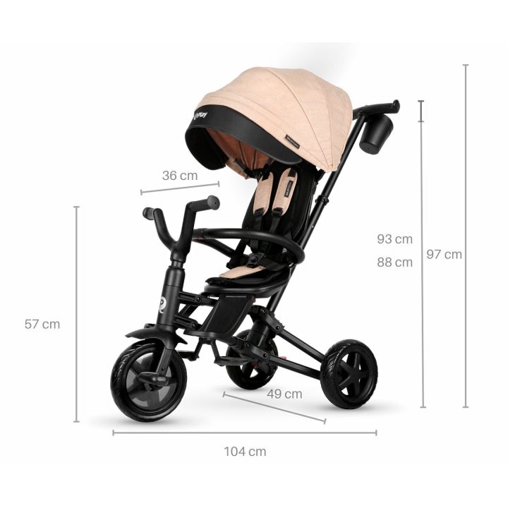 5242 Qplay Nova Niello khaki spalvos triratis